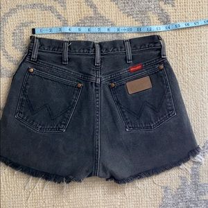 Vintage Wrangler Cutoff Jeans Shorts - dark gray